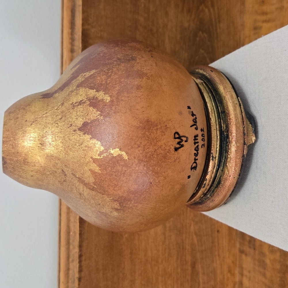 Whitney Johnson Peckman Gourd Art Dream Jar 2002 - Picture 6 of 8